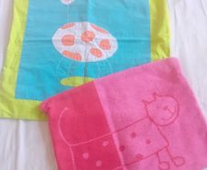Two Children's Pilliow Cases and Small Pillow