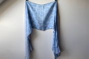 Paul Costelloe 100% Pure Silk Scarf Light Blue Abstract Print