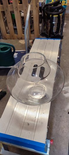 Big glass flowerpot