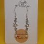 Starry Dreams drop earrings with star charms and pearl detail Image 2