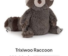 New JELLYCAT Trixiwoo Raccoon
