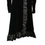 Vintage 80s black velvet ruffle dress size XS or Small postage included Image 3