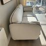 Brand new white couch and pouffe Image 3
