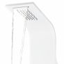 Shower Panel Unit Aluminium 20x44x130 cm White Image 6