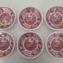 Adams English Scenic Red Bowls x 6 Image 3