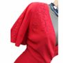 Karen Millen Red Floral Laser-Cut Pleat Dress Image 10