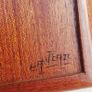 3 vintage handcrafted wooden wall plaques with inlaid wood design middle east or Asian style Image 5