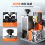 Electric Wire Stripping Machine 1.5-25mm Cable Stripper 180W 60ft/min 3 Feeding Holes Wire Peeler Scrap Copper Recycle Image 2