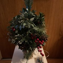 Small Artificial Christmas Tree with lights