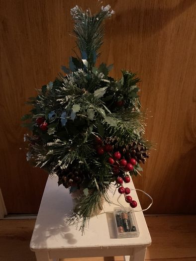 Small Artificial Christmas Tree with lights