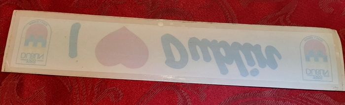 I LOVE DUBLIN new car sticker from 1988