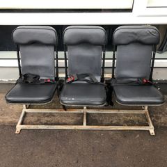 Crew cab bench seat with seat belts