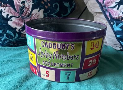 Rare Cadburys Lucky Numbers Sweet Tin