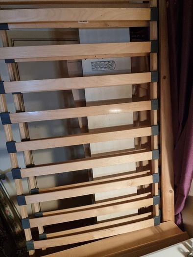King size bed frame with large storage box.