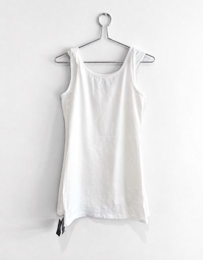 New Dunnes Stores White Longline Vest Top x3