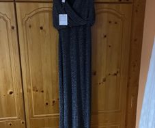Maxi black and silver dress (10 to 12) Vila label..