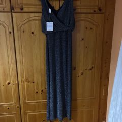 Maxi black and silver dress (10 to 12) Vila label..