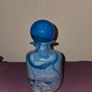 Blue Glass Bottle with Stopper Image 2