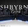 Ashbyrne Electric Leather Recliner Sofa Set + Cooling Cupholders Image 3