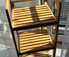 Bathroom storage shelf bamboo