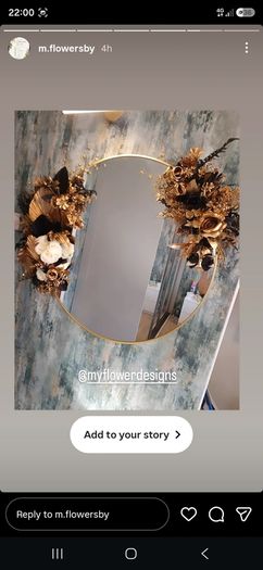 hand crated mirror