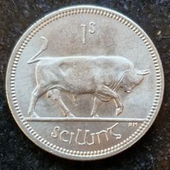 Ireland Fantastic Unc Shilling 1963 1s coin