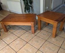 Solid Pine Coffee Table & Lamp Table Set