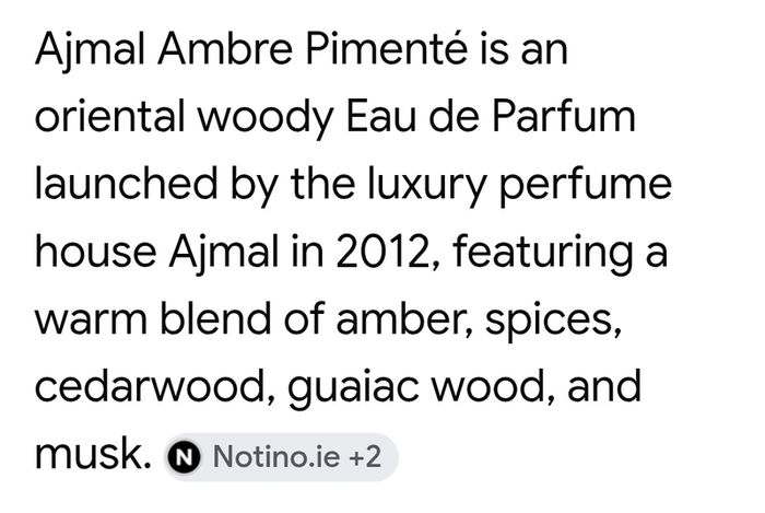 Ambre Pimente Perfume
