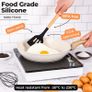 Kitchen Non Stick Cooking Utensils Set Heat Resistant Silicone Utensils with Wooden Handle Ladles, Spoons and Spatulas Set  Kitchen Tools & Accessories 35pcs, Black Image 6