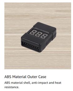 1-8s Lipo Li-ion Battery Voltage Tester Monitor RC Low-Voltage Buzzer Alarm for Lipo/Li-ion/LiMn/Li-Fe Household Battery Testers Low Voltage Buzzer Alarm