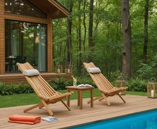 Wooden Deck Chair - foldable