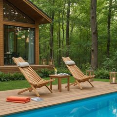Wooden Deck Chair - foldable