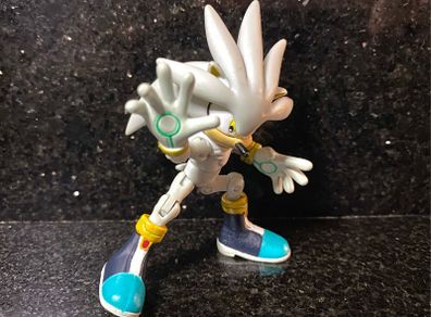 Jazware 3 inch silver the hedgehog toy, sonic the hedgehog toys