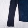 Oasis Navy Blue Faux Fur Suede Knit Waterfall Cardigan Size M Image 6