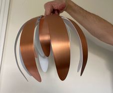 2 x copper lampshades