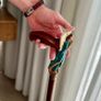 Unique Handmade Walking Stick, Winged Angel Handle, Never Used Image 9