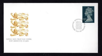 1987 Great Britain New Definitive UK1.60 Stamp Royal Mail Addressed First Day Cover (FDC)