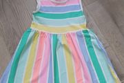 Rainbow colourful summer dress