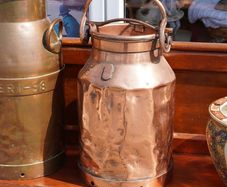 Continental Copper Milk Churn