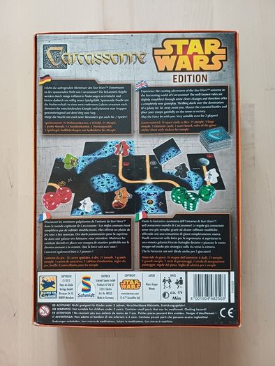 Carcassonne Star Wars Edition Family Strategy Disney Board Game OOP 2015