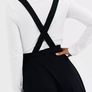 Brand new with tags black pinafore dress with buttons Image 2