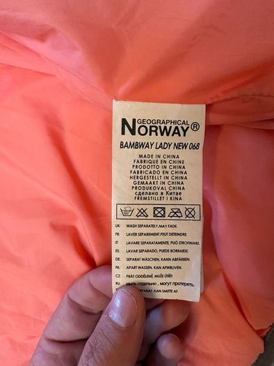 Geographical Norway Bambway Lady Puffer Jacket Size M / UK 12