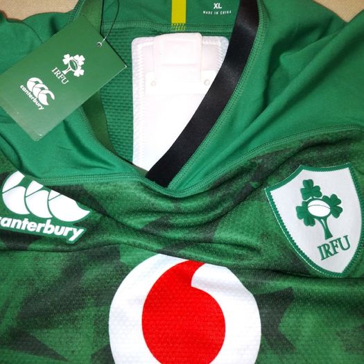 Player Issue Ireland (XL) Rugby Jersey Test Shirt IRFU Eire Irish Canterbury Green GPS World Cup St Patricks Day Paddys Day Extra