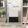 10 Litre/Day Dehumidifier,White & RHDH1061B 300ml/day, Black Dehumidifier with Auto Defrost for Home, Kitchen, Basement, Garage, Caravan, Bathroom, Lightweight, 15m2 Room Size Image 4
