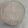 2 Reichsmarks WW2 silver German coins Image 2