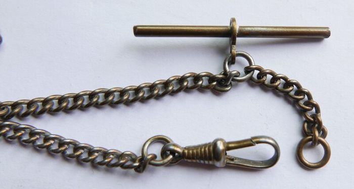 Antique Pocket Watch Chain T Bar