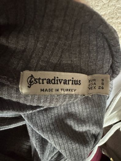 Stradivarius grey long sleeve top size S