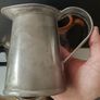 6 Pce Vintage Ceramic and Pewter Set Image 10