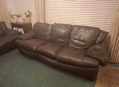 Leather Sofa Suite