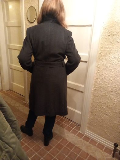 Gerard Darel Grey 3/4 Length Coat.